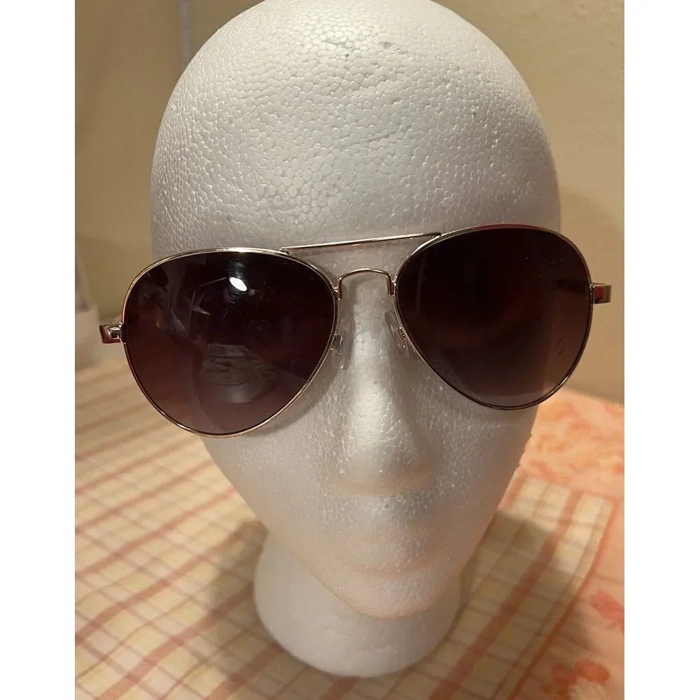 Juicy Couture Aviator Brown Gold Mirror Gradient Sunglasses Pre-owned AJCN15012Z
